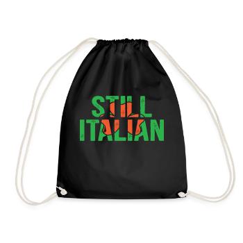 Still Italian - Turnbeutel - Schwarz - Vorne