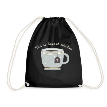 Le thé est une sagesse liquide - Sac de sport léger - noir - Devant