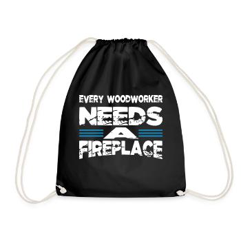 Anniversaire Carpenter Blagues Casque de sécurité - Sac de sport léger - noir - Devant