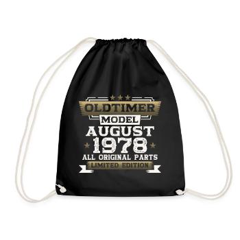 45th Birthday Man Oldtimer August Vintage 1978 - Sac de sport léger - noir - Devant