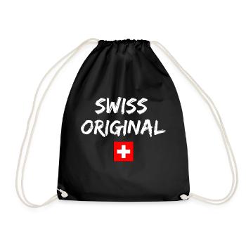 Swiss Original - Turnbeutel - Schwarz - Vorne