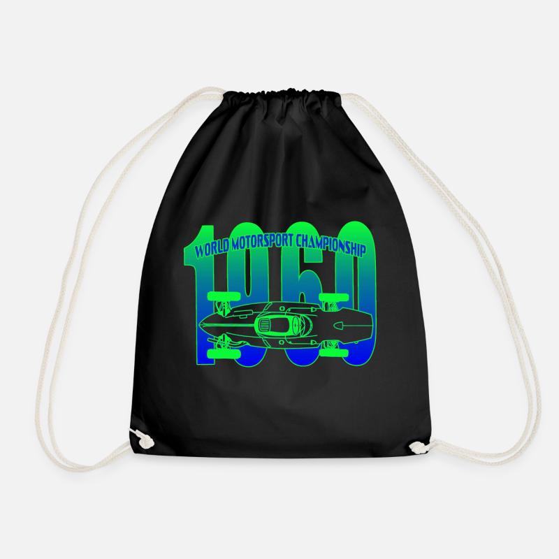 1960 World Championships - Drawstring Bag - black