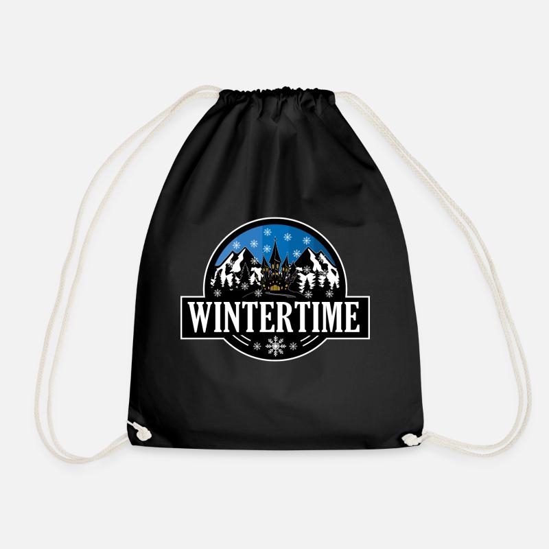 Wintertime - Turnbeutel - Schwarz