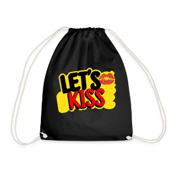 Embrassons-nous : parce qu’il y a de l’amour dans l’air ! - Sac de sport léger - noir - Devant