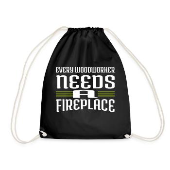 génial drôle de travail de la forêt cutter - Sac de sport léger - noir - Devant