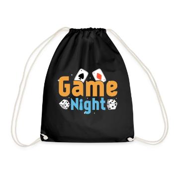 Game Night Nerd Gamer Joueur de table - Sac de sport léger - noir - Devant