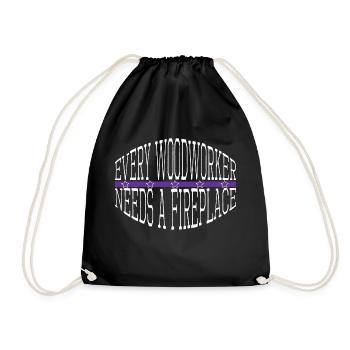 sayings statement carpenter jokes tshirts birthday - Drawstring Bag - black - Front