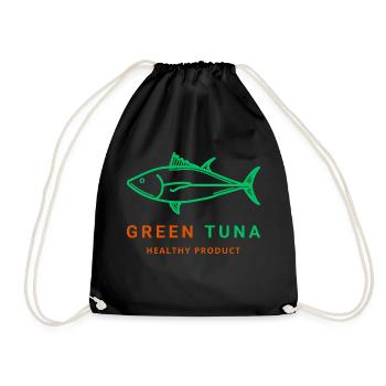 GREEN Tuna - Turnbeutel - Schwarz - Vorne