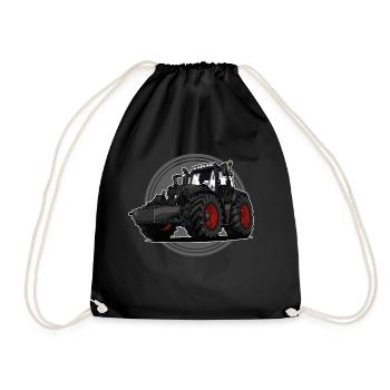 Tracteur // Illustration - Sac de sport léger - noir - Devant