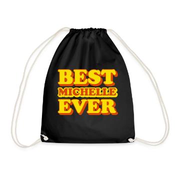 Michelle prénom, drôle de cadeau - Sac de sport léger - noir - Devant