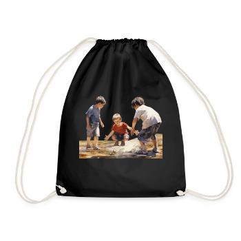 Une enfance insouciante est un cadeau - Sac de sport léger - noir - Devant
