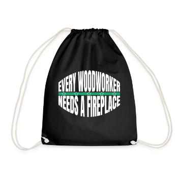 déclaration forestière travail forestier blague - Sac de sport léger - noir - Devant