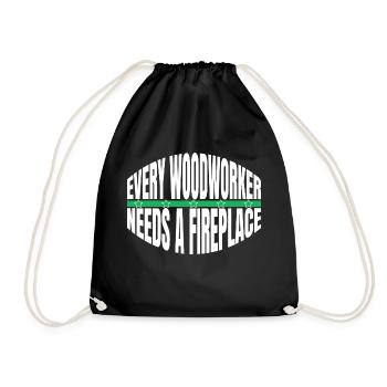 cool drôle artisans design amateurs forestier - Sac de sport léger - noir - Devant