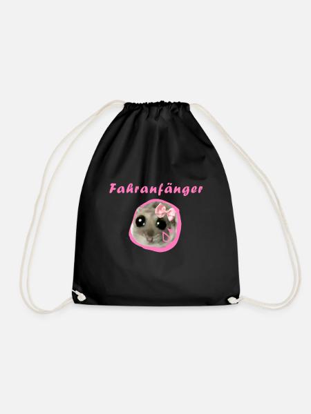 fahranfänger,hamster,fahrschule - Turnbeutel - Schwarz