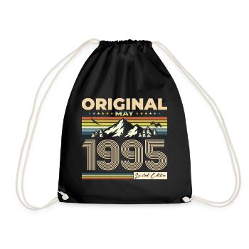 Original 1995 Vintage 1995 29th Birthday 1995 - Drawstring Bag - black - Front
