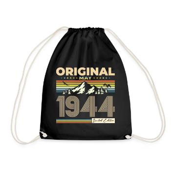 Original 1944 Millésime 1944 80e anniversaire 1944 - Sac de sport léger - noir - Devant