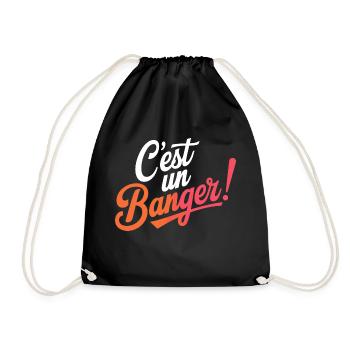 C'est un banger! - Sac de sport léger - noir - Devant