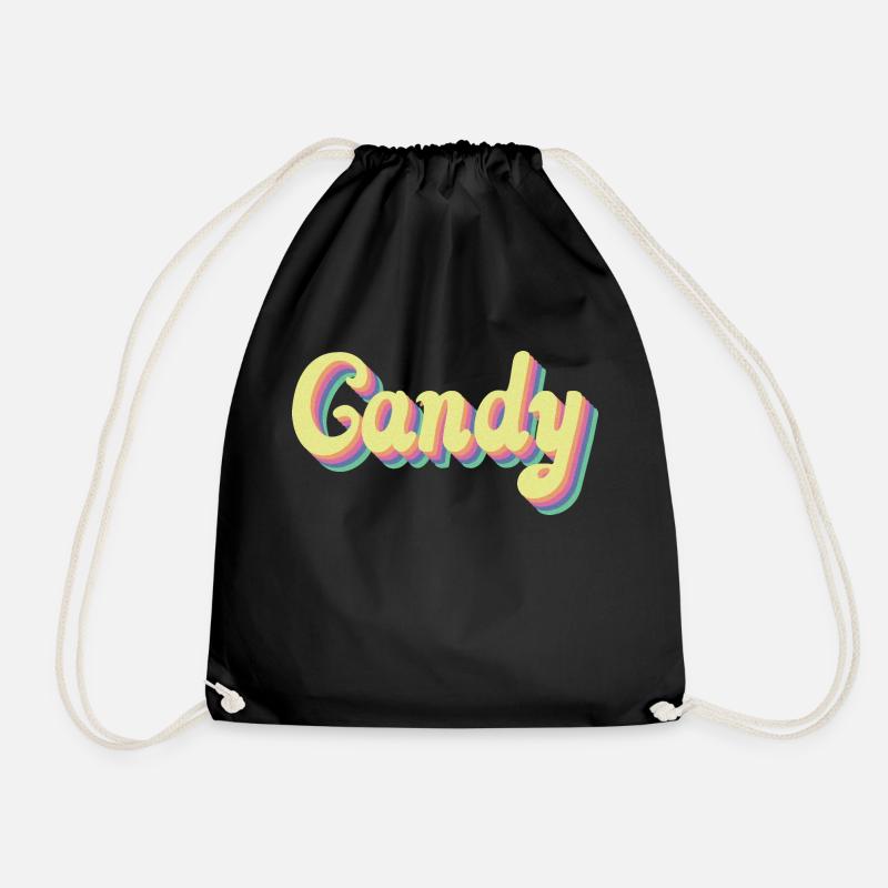 CANDY vintage design - Turnbeutel - Schwarz
