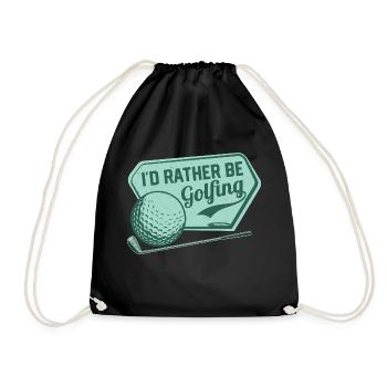 Je préfère jouer au golf Golf - Sac de sport léger - noir - Devant