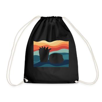 Fast Food Burger Joint - Drawstring Bag - black - Front
