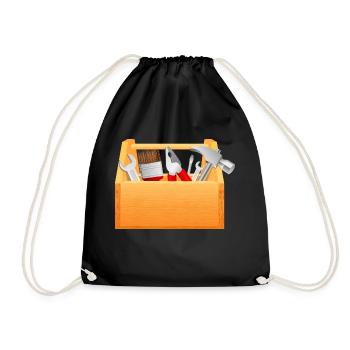 Pince marteau boîte à outils boîte à outils à vis traction - Sac de sport léger - noir - Devant