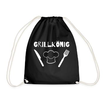 grillkoenig shew - Drawstring Bag - black - Front