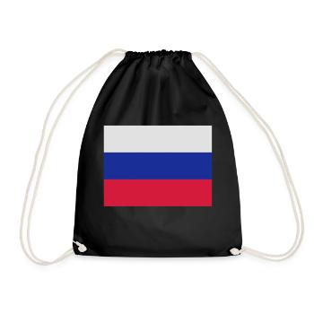 drapeau_russie - Sac de sport léger - noir - Devant