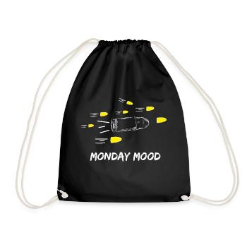 Monday Mood - Drawstring Bag - black - Front