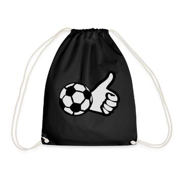football ok pouce valide aime1 - Sac de sport léger - noir - Devant