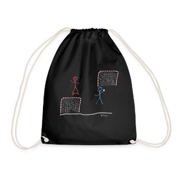 Figure de bâton de handball, entraînement de loisir - Sac de sport léger - noir - Devant