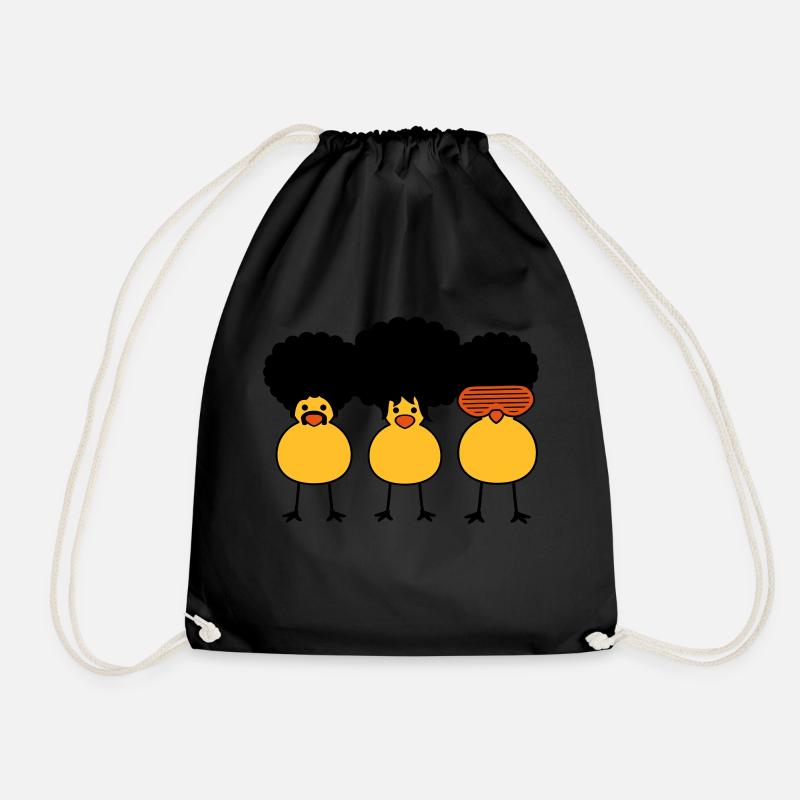 Funky Chicks - Drawstring Bag - black