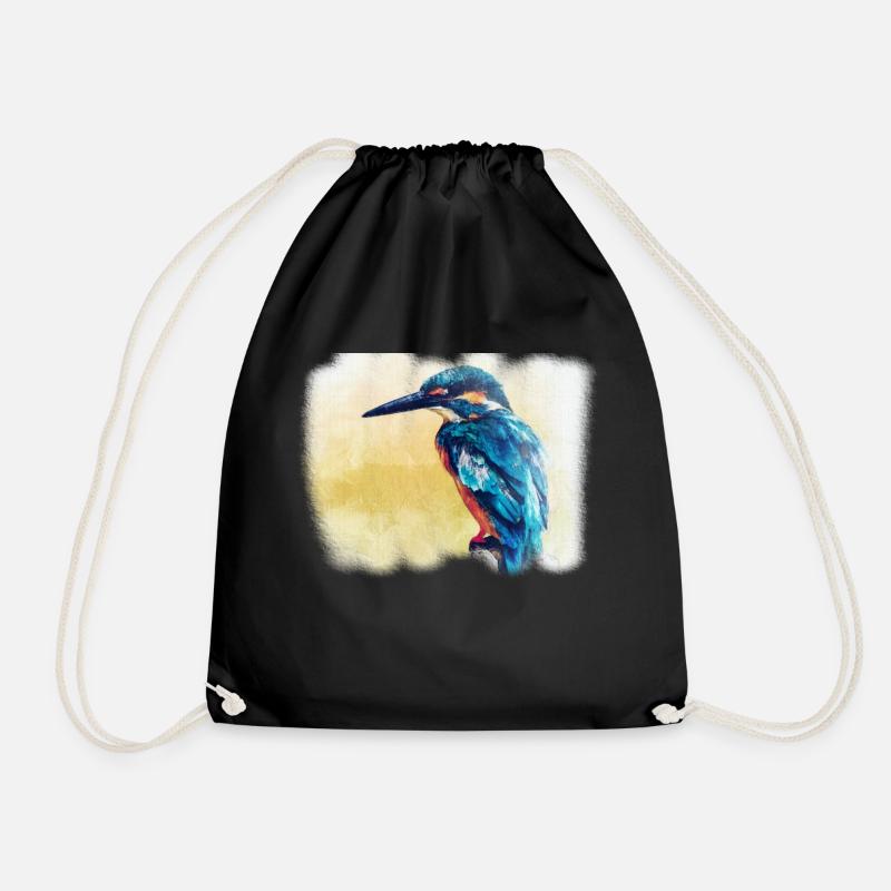 Eisvogel - Turnbeutel - Schwarz