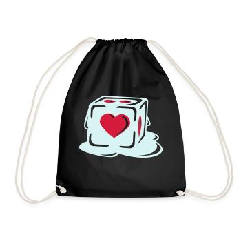 With Heart - Turnbeutel - Schwarz - Vorne