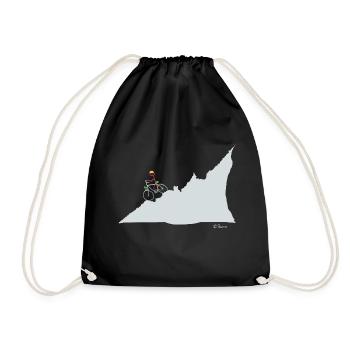Chiffre de bâton de vélo de montagne, femme montagne nature sport - Sac de sport léger - noir - Devant
