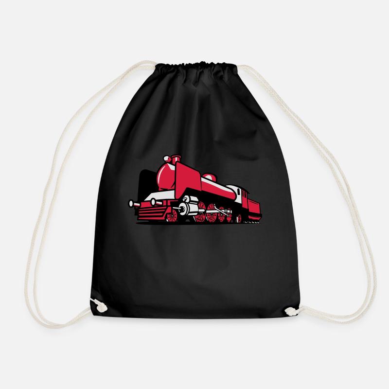 dampflok chemin de fer tendre - Sac de sport léger - noir