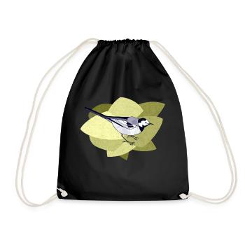 Bird - Drawstring Bag - black - Front