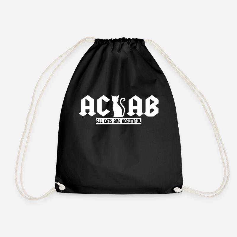 ACAB - All cats are beautiful - Drawstring Bag - black