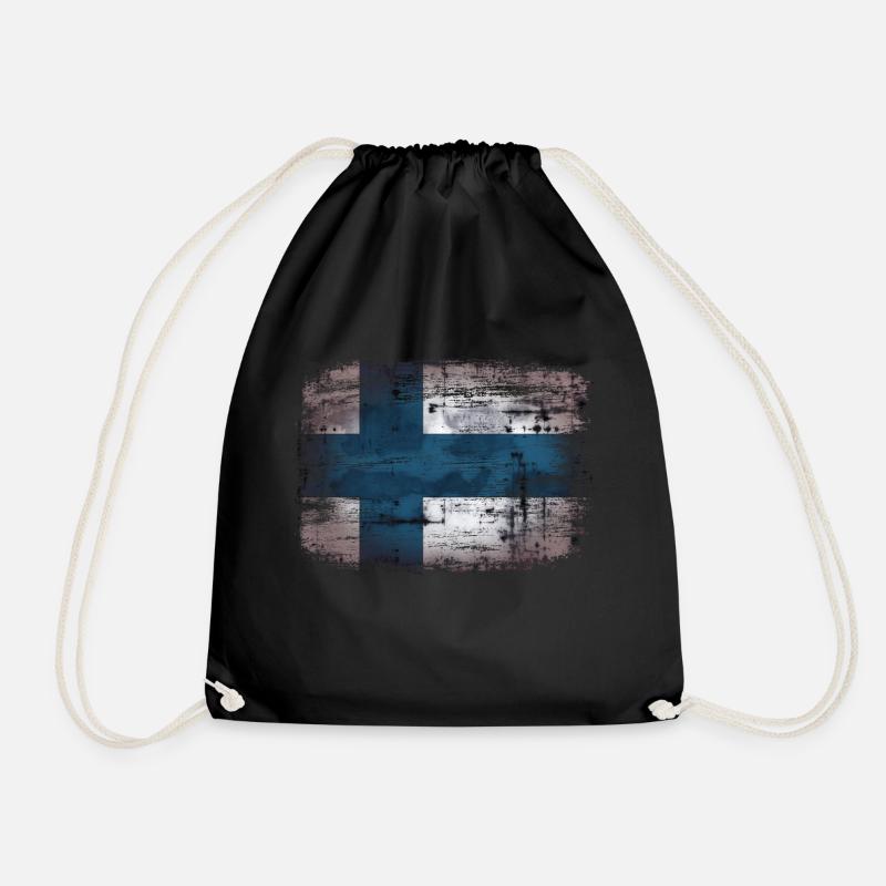 Finnland - finland - Turnbeutel - Schwarz