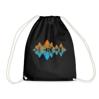 Sound of nature (autumn) - Drawstring Bag - black - Front