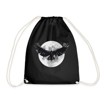 Raven Moon - Turnbeutel - Schwarz - Vorne