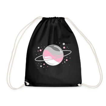 Demigirl Planète Spatiale Demigirl Pride - Sac de sport léger - noir - Devant