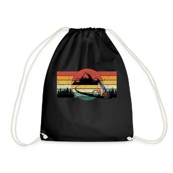 MTB - MTB - The mountain path - Drawstring Bag - black - Front
