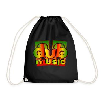 musique dub reggae - Sac de sport léger - noir - Devant