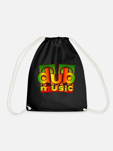 dub music reggae - Turnbeutel - Schwarz