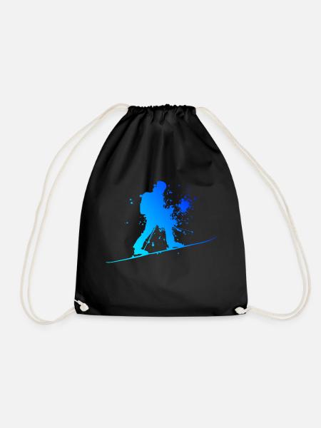 Damen Ski Mountaineering Ski Tour Ski Ski Touring - Turnbeutel - Schwarz