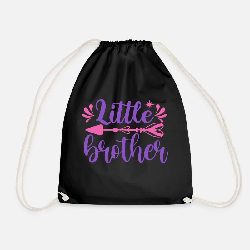 Little Brother - Drawstring Bag - black