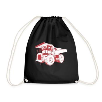 Huge dump truck, truck, truck - Drawstring Bag - black - Front