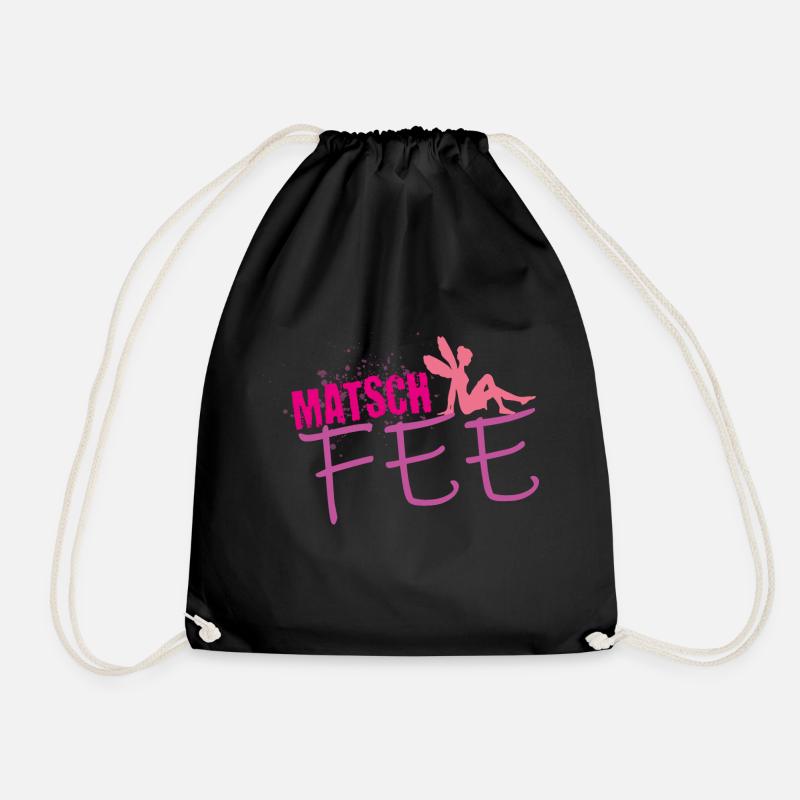 Matsch Lauf Fee Teamshirt - Turnbeutel - Schwarz