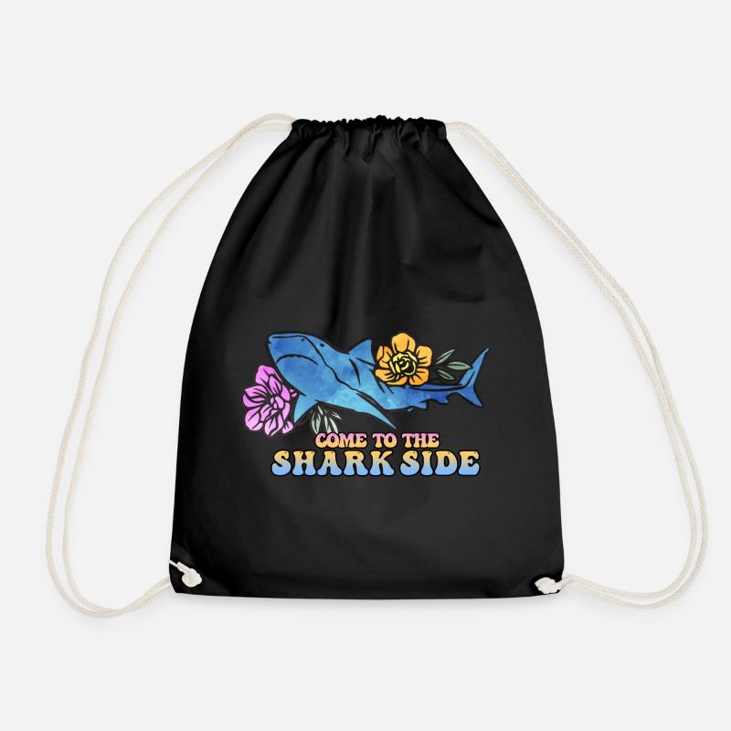 Ocean Sublimation - Drawstring Bag - black