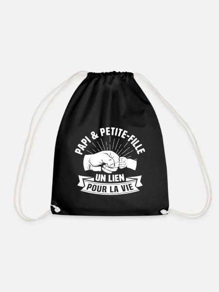 Papi et petite fille un lien pour la vie - Sac de sport léger - noir
